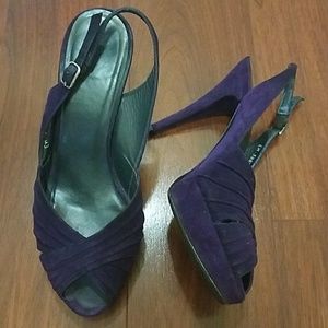 🔮 Stuart Weitzman Dark Purple Sandals🔊